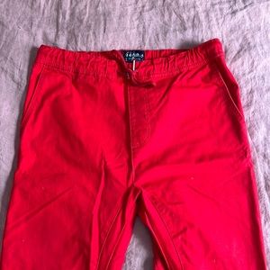 Red Jogger Jeans